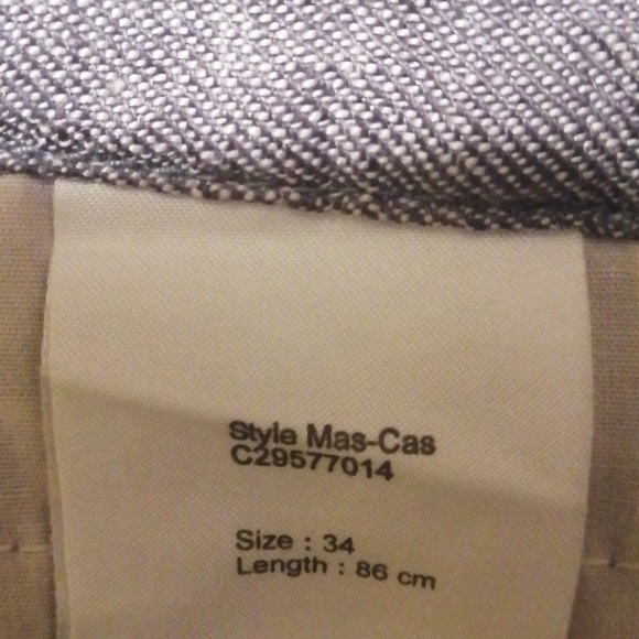 NWT, InWear   , ladies linen ,dark and light grey blend,  trouser, size US 6 - Picture 10 of 13